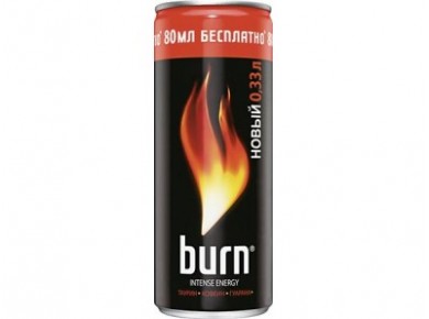 Энергетик BURN, 0,33л, 12 штук
