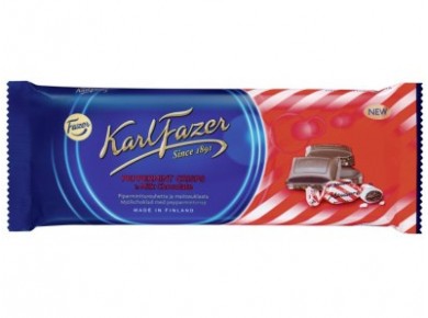 Шоколад KARL FAZER с мятой, 100г, 1 штука