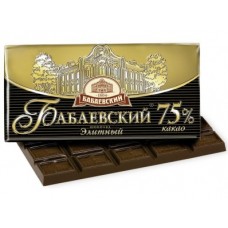 Шоколад БАБАЕВСКИЙ Элитный 75%, 100г, 4 штуки