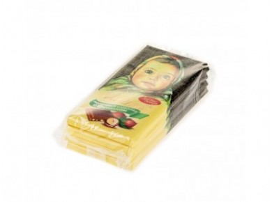 Шоколад АЛЁНКА молочный с фундуком, 100г, 4 штуки