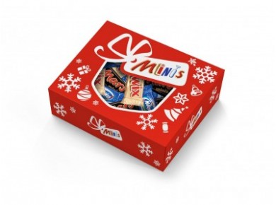 Шоколадный микс MILKY WAY, TWIX, MARS, SNIKERS, 201г, 1 штука