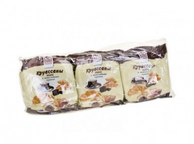 Круассаны FINE FOOD с шоколадным кремом, 65г, 3 штуки