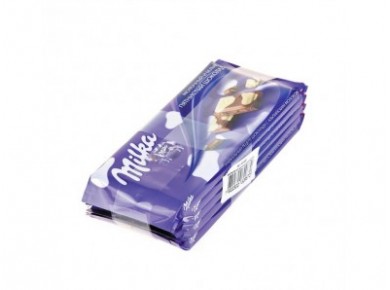 Шоколад MILKA молочный и белый, 90г, 5 штук