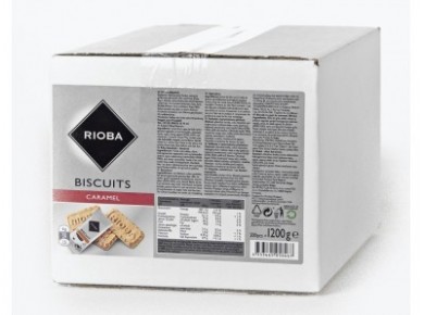 Печенье RIOBA карамельное порционное, 1200г, 1 упаковка