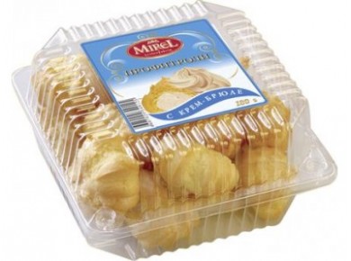 Профитроли MIREL с Крем-Брюле, 180г, 1 штука