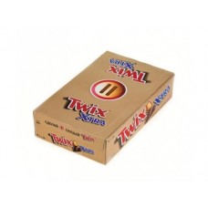 Шоколадный батончик TWIX шоколадный, 82г, 24 штуки