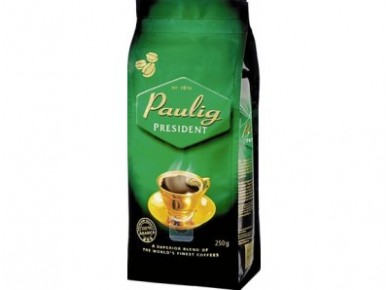 Кофе в зернах PAULIG  Президент, 250г, 1 пакет