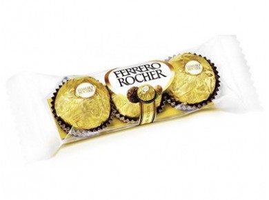 Шоколадные конфеты FERRERO ROCHER, 37,5г, 16 штук
