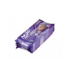 Шоколад MILKA молочный с фундуком и изюмом, 100г, 5 штук