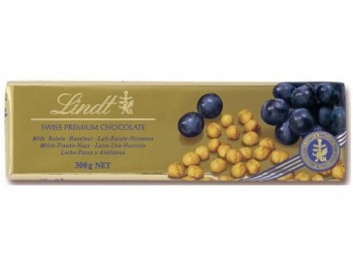 Шоколад LINDT Молочный с фундуком, 300г, 1 штука