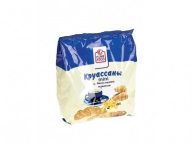 Круассаны FINE FOOD с ванильным кремом, 200г, 1 штука