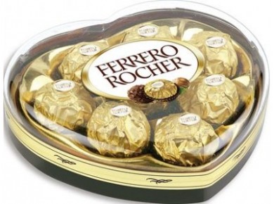 Конфеты FERRERO ROCHER Сердце, 100г, 1 коробка