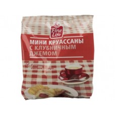 Круассаны FINE LIFE мини с клубничным джемом, 200 г, 1 штука
