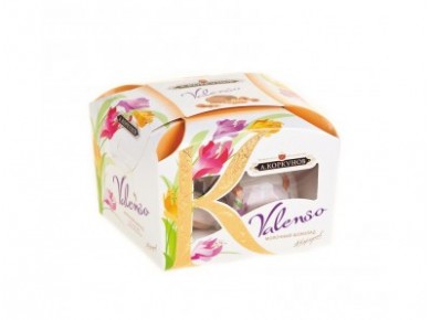 Шоколадные конфеты А. КОРКУНОВ valenso с молочным шоколадом, 120г, 1 штука