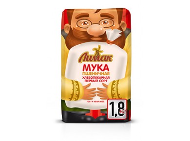 Мука пшеничная ЛИМАК х/п в/с в пакетах 10 кг