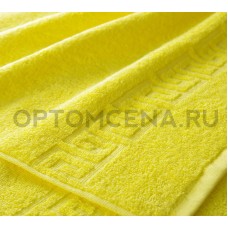 Махровое полотенце Туркменистан 50х90 ярко желтый 400 гр/м2