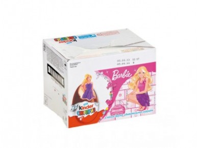 Яйцо KINDER из молочного шоколада для девочек, 20г, 24 штуки