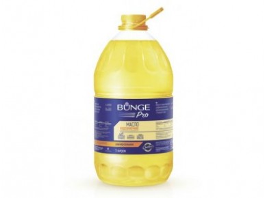 Подсолнечное масло рафинированное BUNGE PRO, 5л, 1 штука