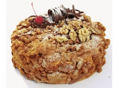 Торт МККИТ медовый с орехами, 1кг, 1 упаковка