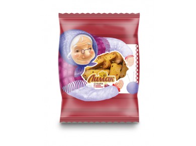 Сухари ЛИМАК с изюмом обсыпанные сахаром (СТО) 300 гр, 90 суток