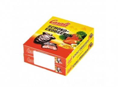 Суфле CASALI клубника в шоколаде, 150г, 2 штуки