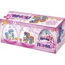 Шоколадные Яйца BARBIE, ПОНИ, 3х20г, 1 штука