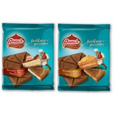 Шоколад РОССИЯ молочный Киевский торт, 90г, 4 штуки