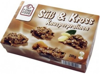 Печенье FINE FOOD миндаль в шоколаде, 200г, 1 штука