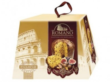 Кулич ROMANO с сухофруктами, 500г, 1 штука