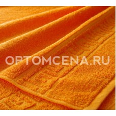Махровое полотенце Туркменистан 40х70 оранжевое 400 гр/м2
