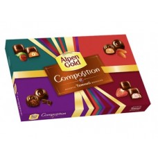 Ассорти конфет ALPEN GOLD из темного шоколада, 194 г, 1 штука