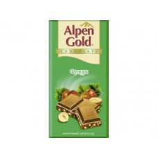Шоколад молочный ALPEN GOLD с фундуком, 100г, 5 штук