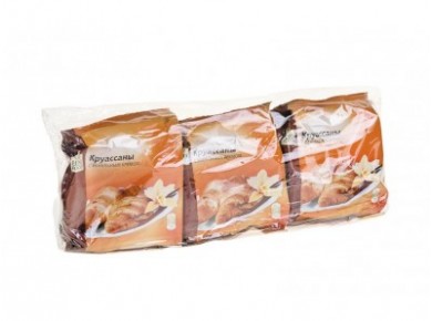 Круассаны FINE FOOD с ванильным кремом, 65г, 3 штуки