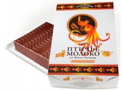 Торт ФИЛИ-БЕЙКЕР Птичье молоко, 700г, 1 штука