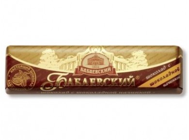 Шоколад БАБАЕВСКИЙ с шоколадной начинкой, 50г, 1 упаковка