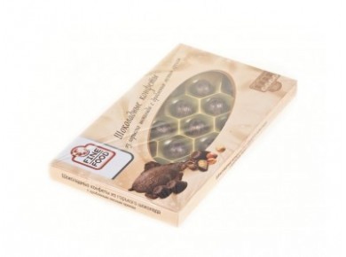 Шоколадные конфеты FINE FOOD с дробленым орехом, 200г, 1 штука