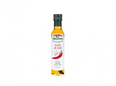 Оливковое масло MONINI чеснок и перец, extra virgin, 0,25л, 1 штука