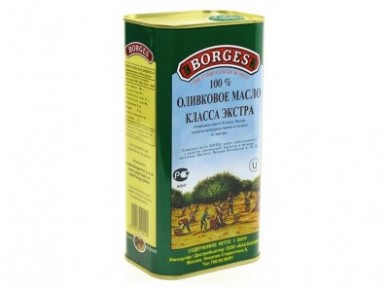 Оливковое масло BORGES Extra Vergin Испания, 1л, 12 штук
