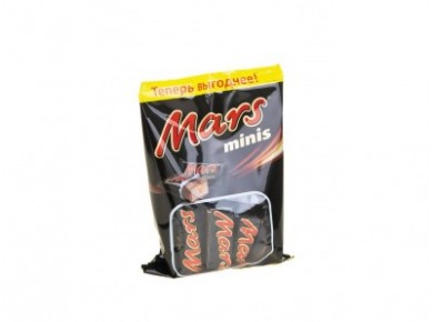 Шоколадные батончики MARS Minis, 180г, 1 штука