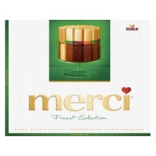 Шоколадные Конфеты MERCI с миндалем, 250г, 1 упаковка