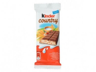 Шоколад KINDER кантри молоко и 5 злаков, 23,5г, 1 штука
