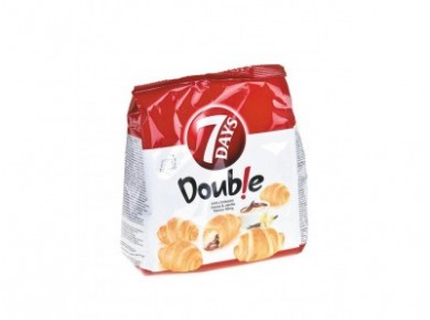 Круассаны 7 DAYS DOUBLE какао и ваниль, 200г, 1 штука