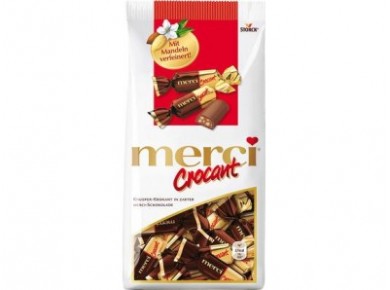 Шоколадные конфеты MERCI Crocant 125г, 1 упаковка