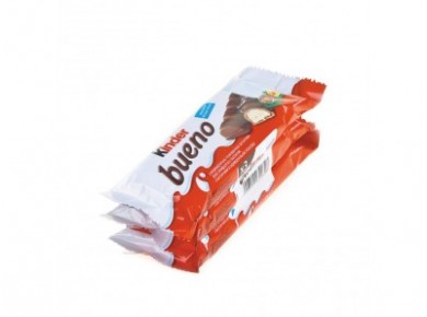 Вафельный батончик KINDER BUENO, 3х43г, 1 штука