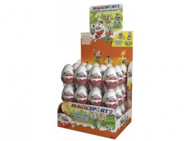Шоколадное яйцо KINDER SURPRISE, 20г, 24 штуки