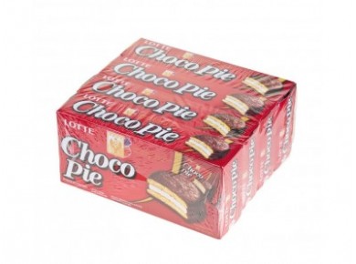 Пирожное CHOCO PIE лотте, 168г, 4 штуки