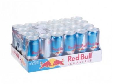 Энергетик RED BULL без сахара, 0,25л, 24 штуки