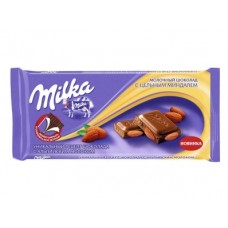 Шоколад MILKA с Цельным миндалем, 100г, 1 штука