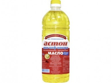 Подсолнечное масло АСТОН рафинированное дезодорированное, 1,8л, 1 штука