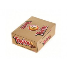 Шоколадный батончик TWIX шоколадный, 55г, 40 штук